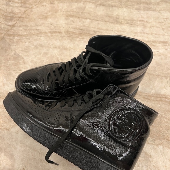 Gucci ankle booties. Leather black. size 9 - Picture 6 of 7